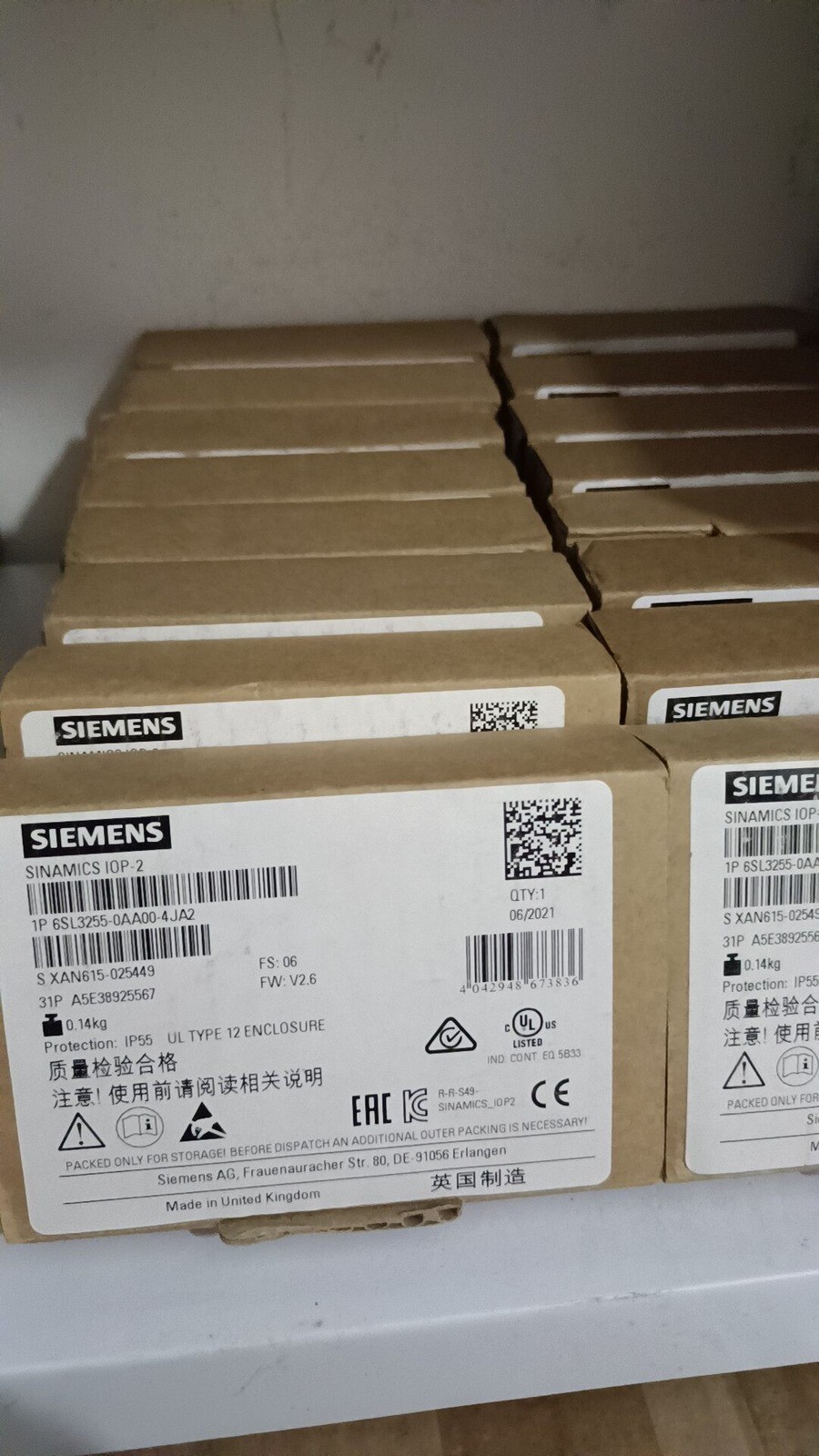 1PC NEW SIEMENS 6SL3255-0AA00-4JA2 VFD/Drive Expedited Shipping