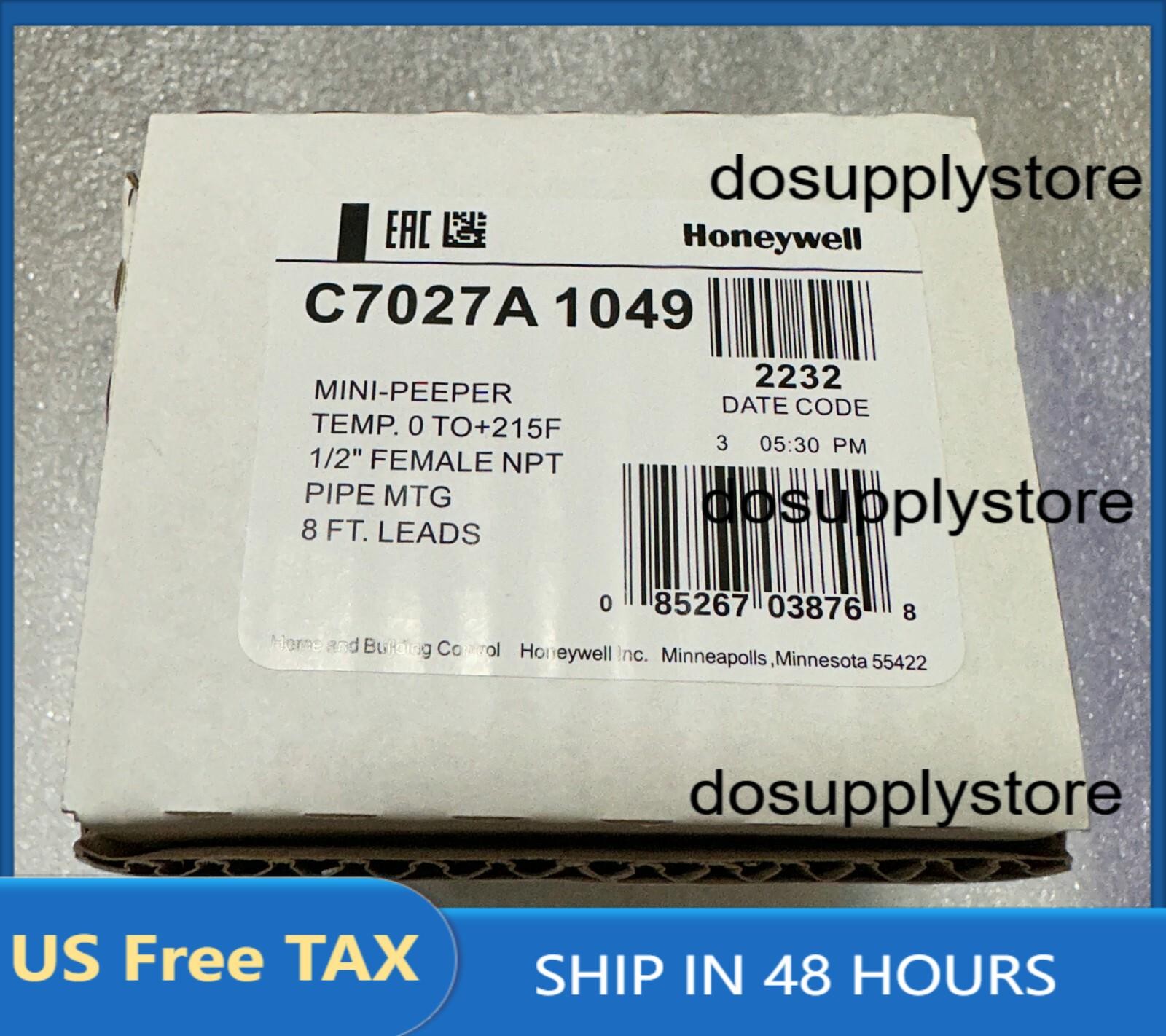 One Honeywell C7027A1049 C7027A-1049 Flame Detector Sensor Fast Ship US Free TAX