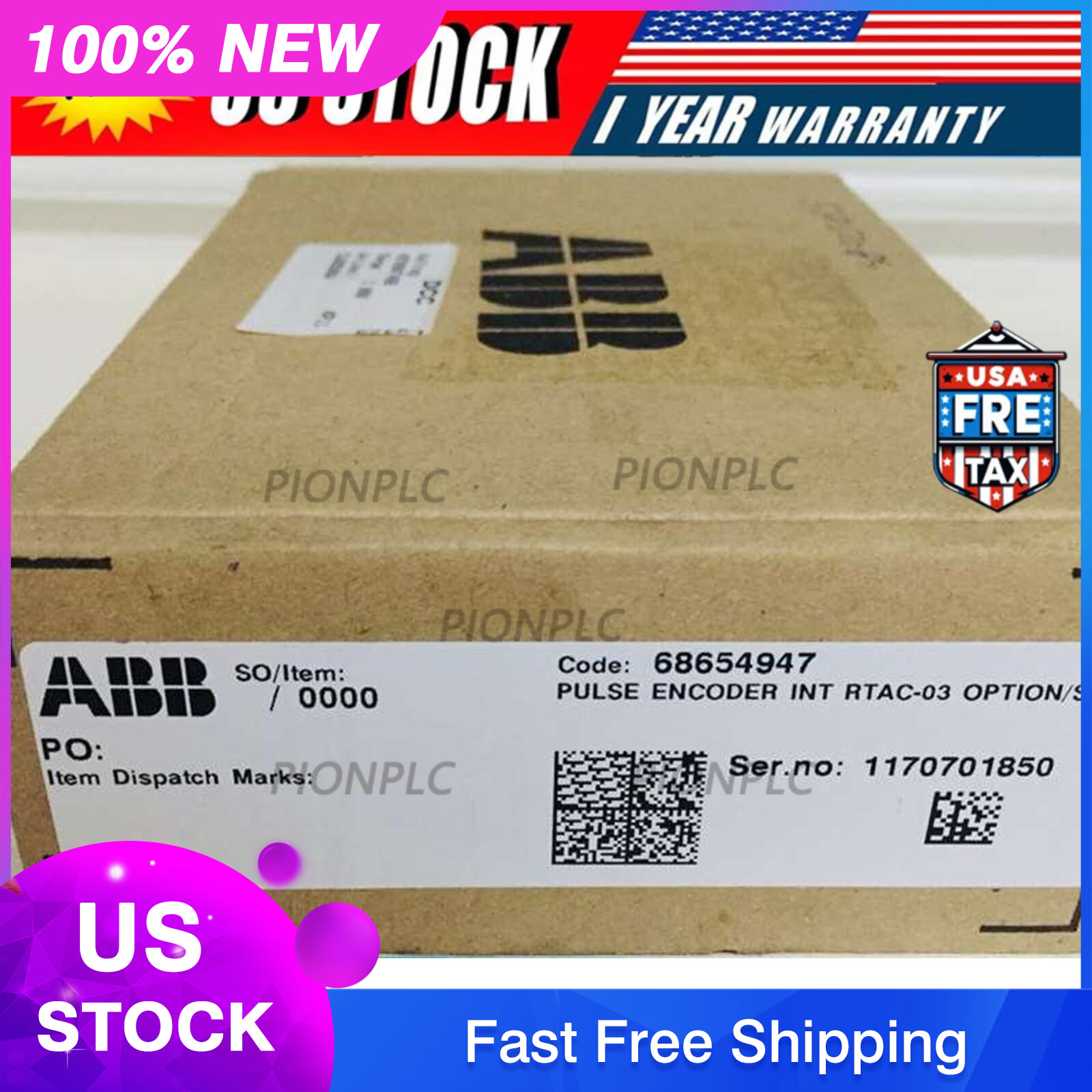 One ABB RTAC-03 Communication Adapter RTAC03 FAST Shipping NEW US Free TAX