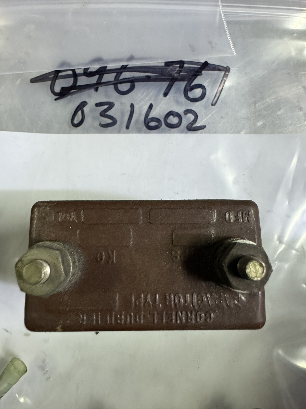 031602 capacitor Assembly MILLER WELDER PARTS For 330/ABP Tested Used