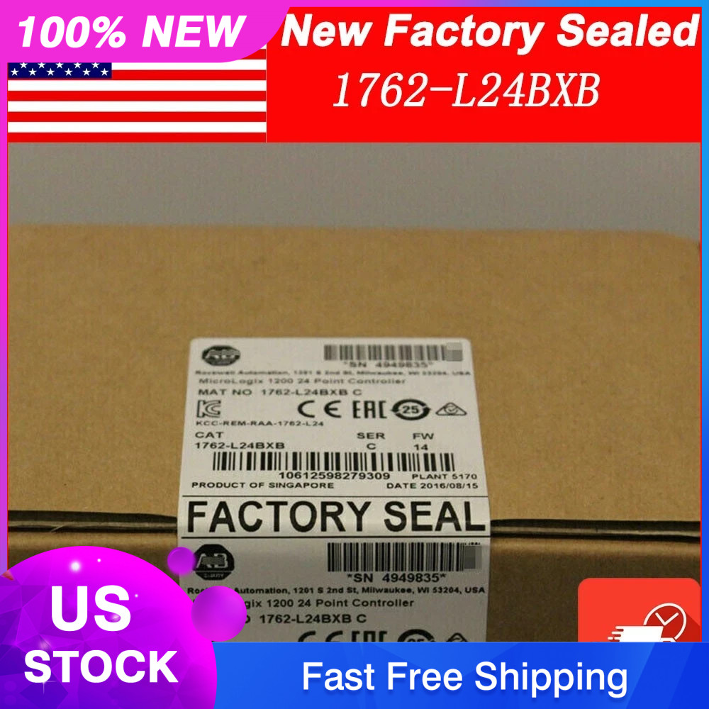 New Allen-Bradley 1762-L24BXB SER C MicroLogix 1200 24 Point Controller
