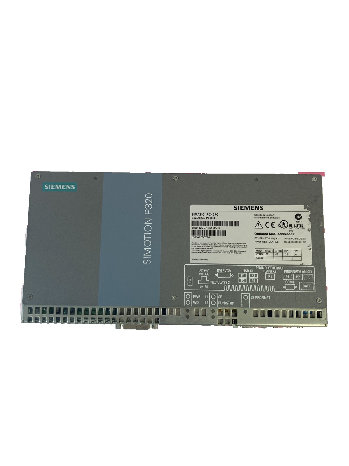 Siemens 6AU1320-7AB55-3AF0 SIMATIC Microbox PC 427B – Next Day Air Available