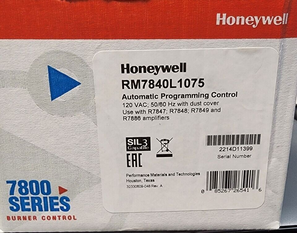 RM7840L1075 Honeywell RM7840L 1075 Automatic Programming Control