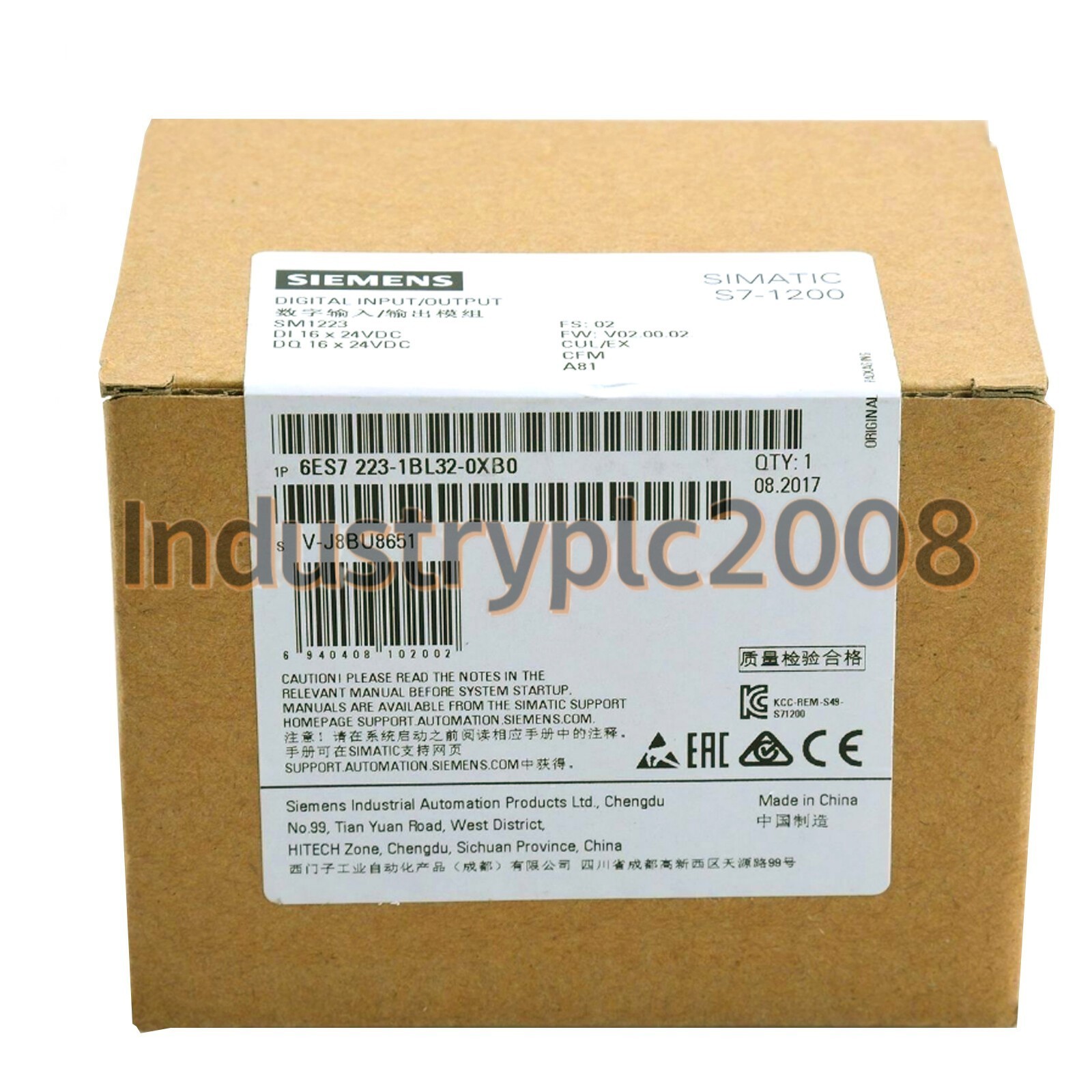 6ES7223-1BL32-0XB0 NEW SIEMENS Digital Input/Output Module 6ES7223-1BL32-0XB0
