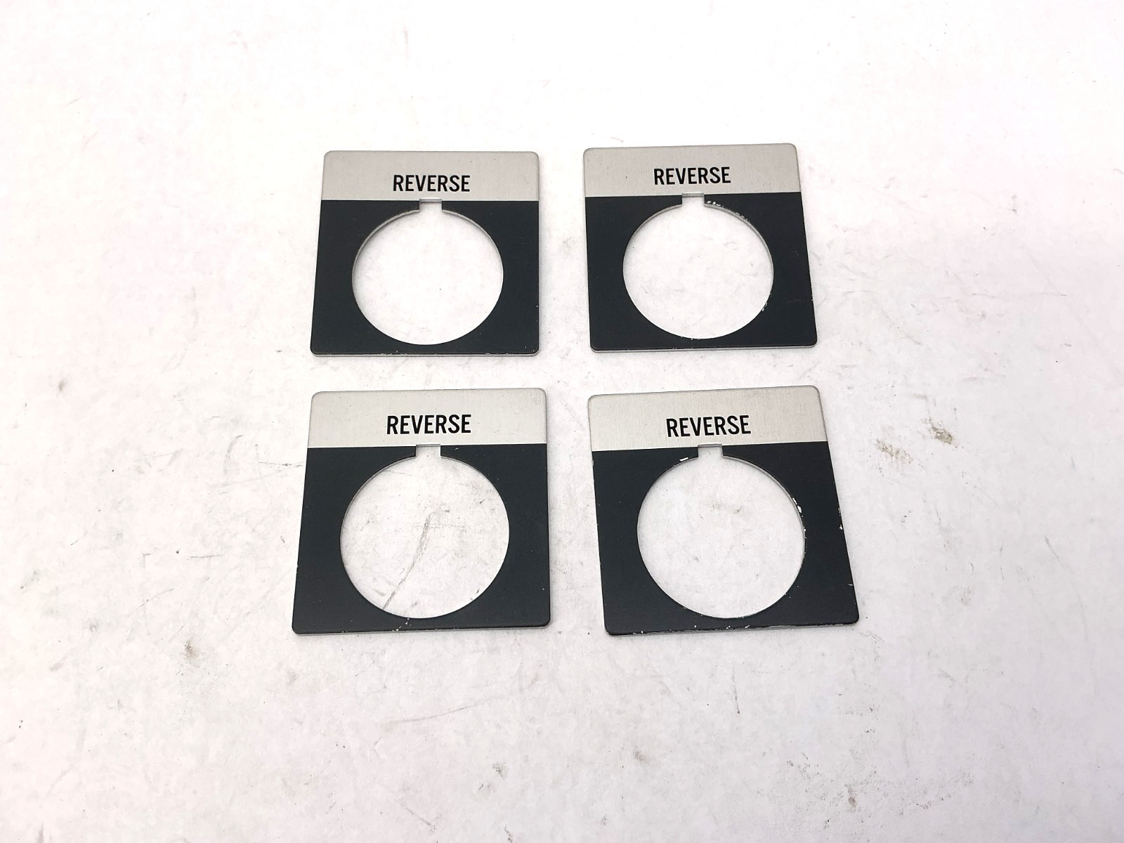 Lot of 4 New Allen Bradley 800T-X539 Ser A Legend Plate Reverse Accessory