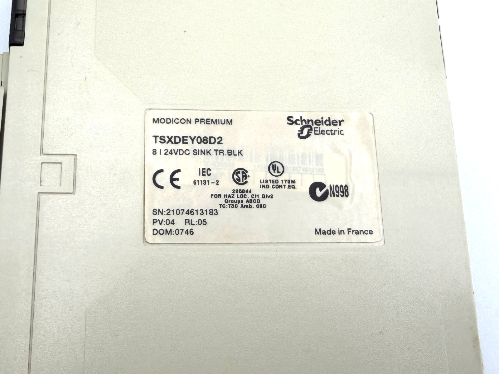 Schneider TSXDEY08D2 Module + TSXBLY01 Block -Free 2nd Day Air & Local pickup