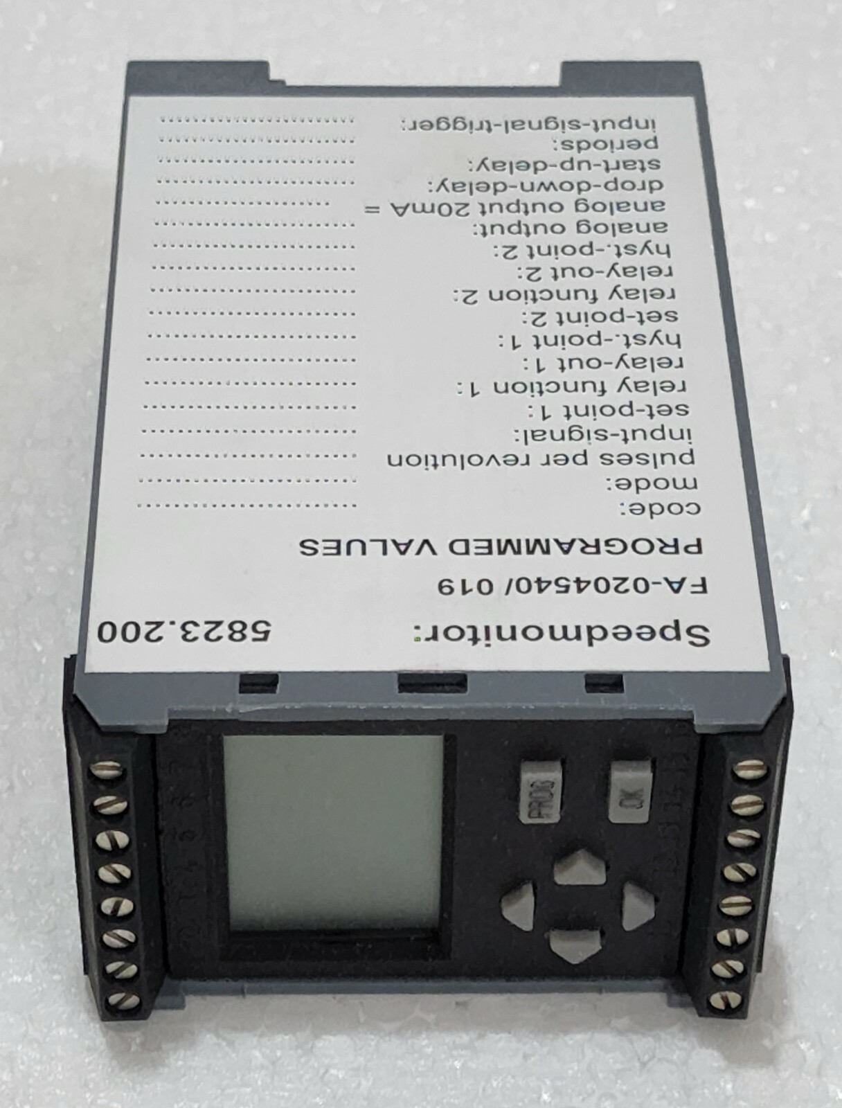 RHEINTACHO 5823.200 CRRA PROGRAMMABLE SPEED MONITOR FA-0204540