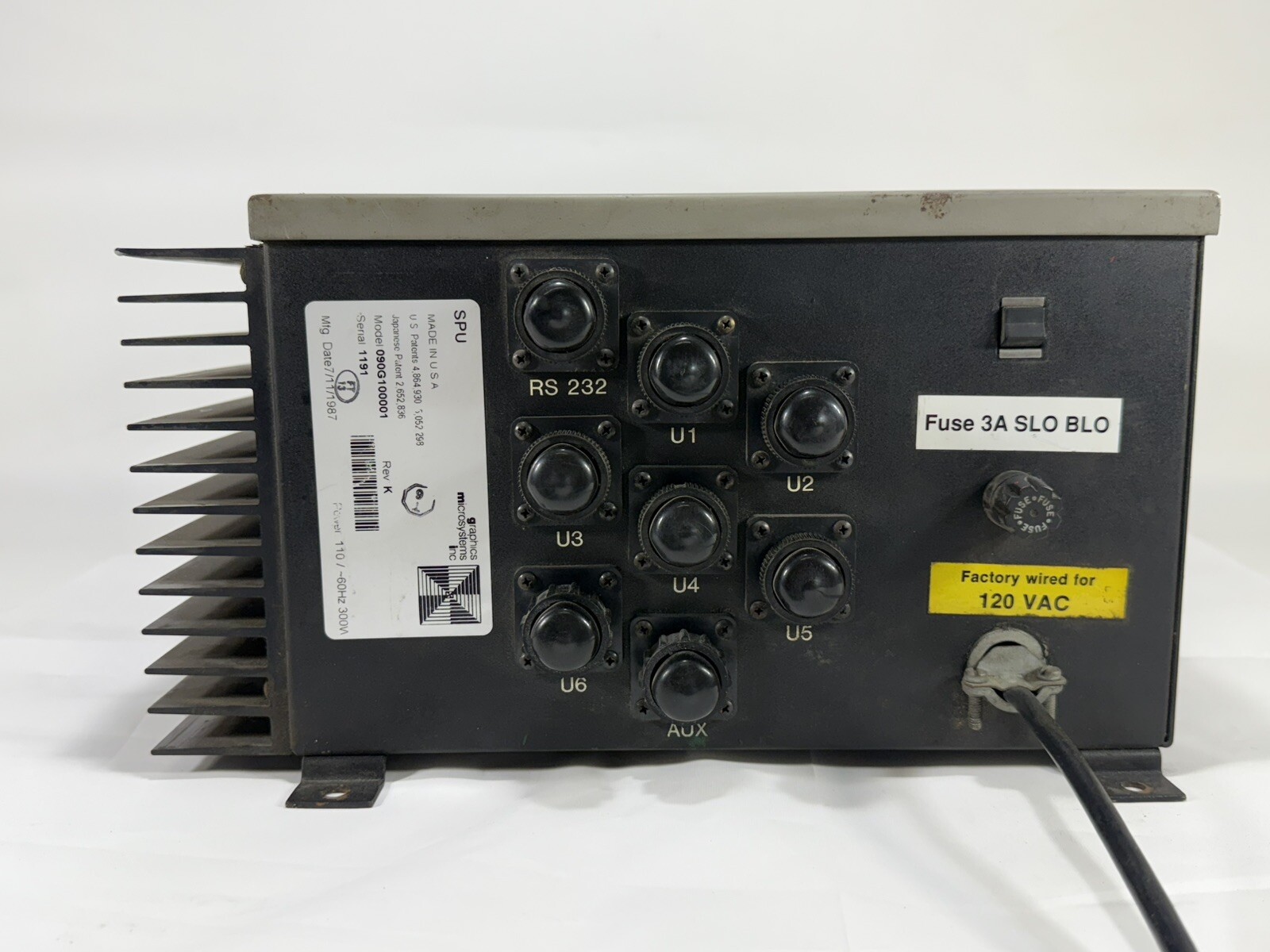 Graphics Microsystems Inc. 090G100001 SPU Microcolor Control Unit ~ WORKING