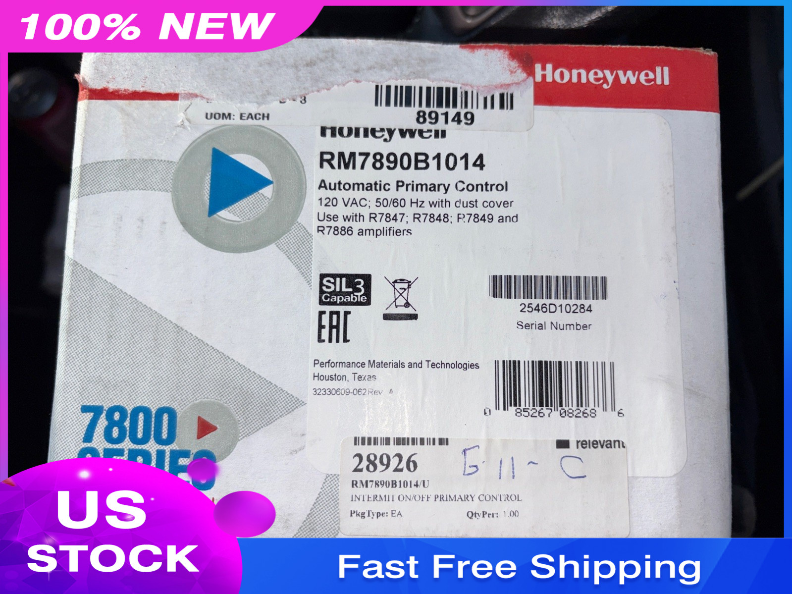 Honeywell RM7890B1014 Burner Controller