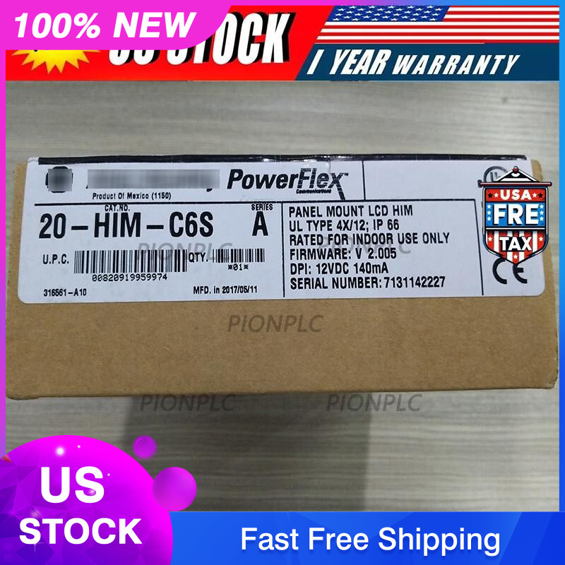 20-HIM-C6S Panel Mount LCD Motor Control 20HIMC6S New Allen-Bradley US Free Tax