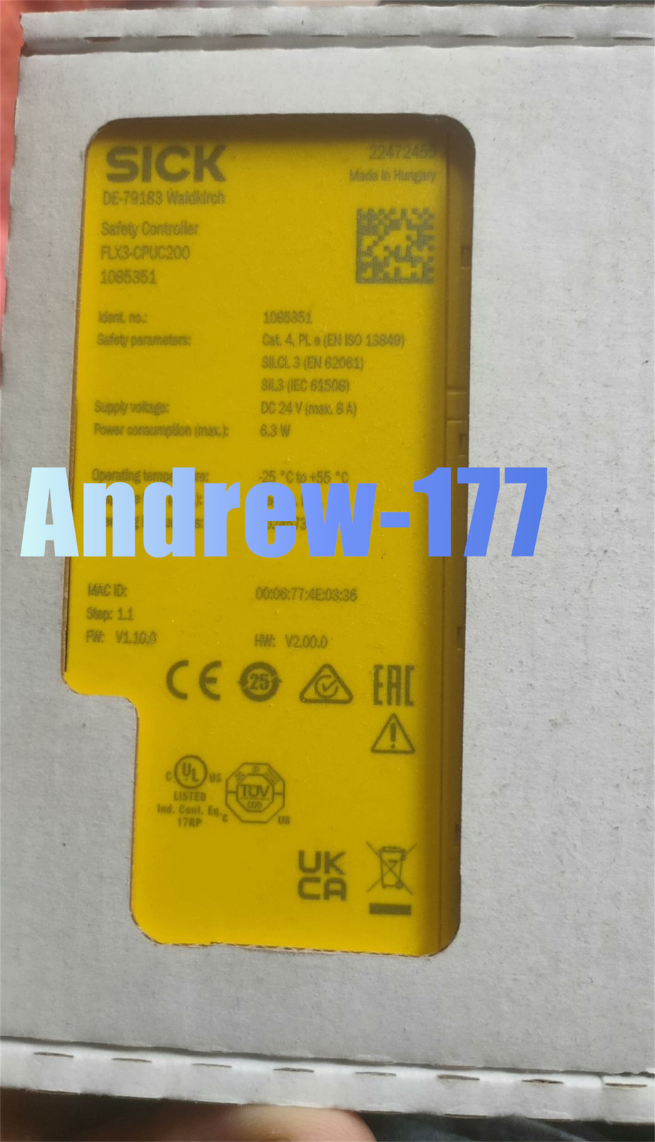 FLX3-CPUC200 SICK FLX3CPUC200 1085351 Safety relay