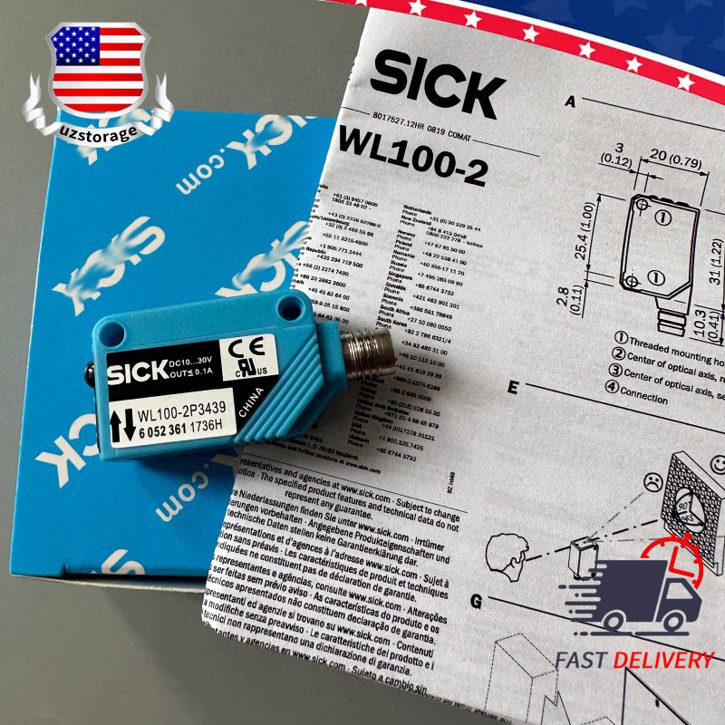 For Sick WL100-2P3439 WL1002P3439 Photoelectric Switch Sensor DC10-30V 3Pin