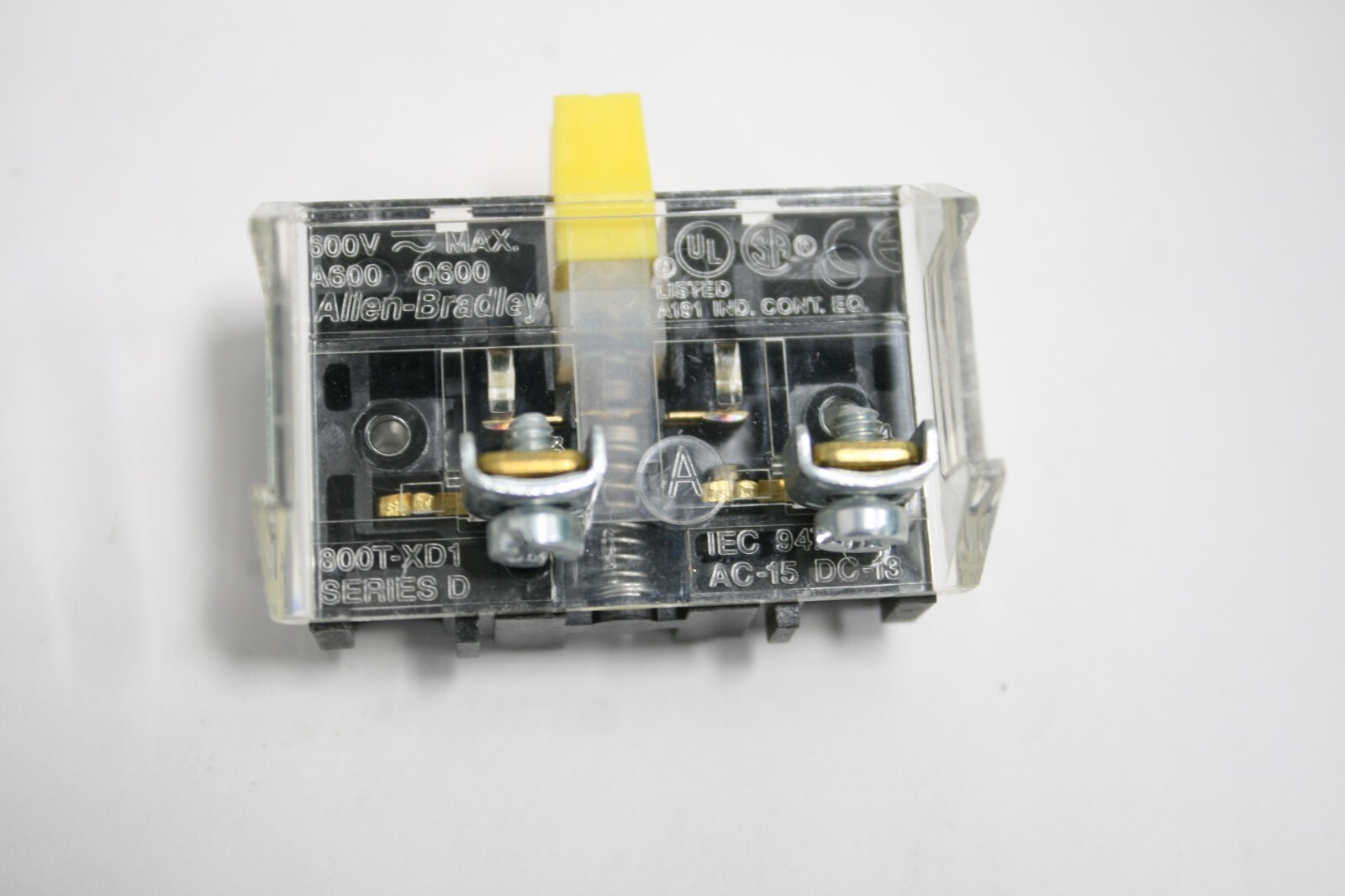 Allen Bradley 800T-XD1 New Ser. D Shallow Contact Block 1NO for 30mm Pushbutton