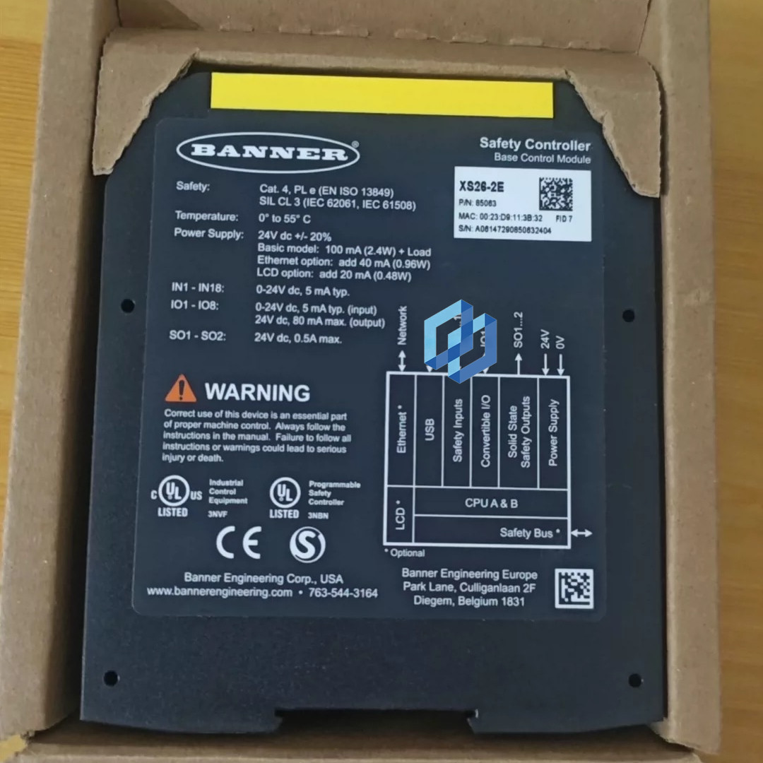 BANNER XS26-2E Expanded Safety Controller Brand NEW