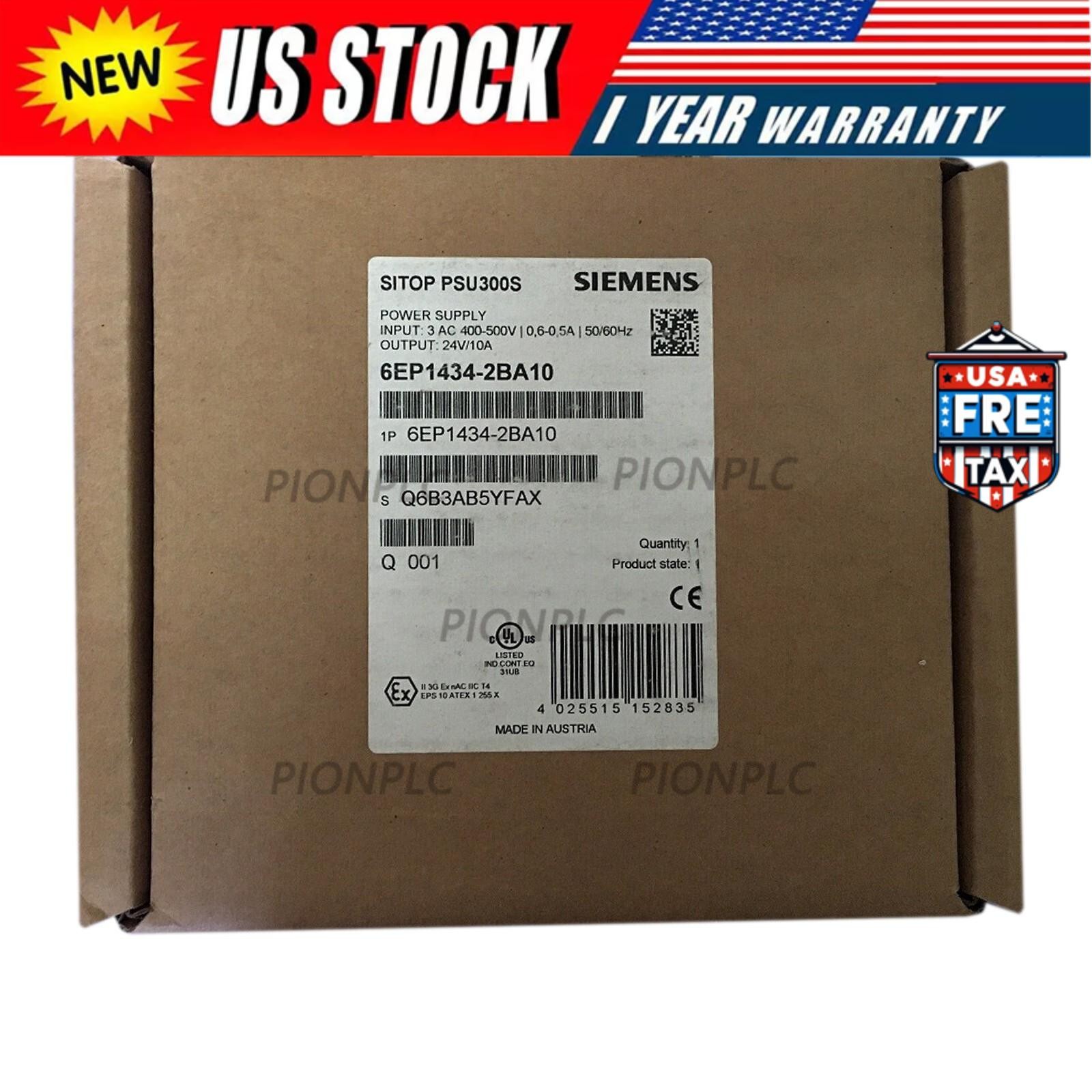 New Siemens 6EP1434-2BA10 SITOP PSU300S Stabilized Power Supply 6EP1 434-2BA10