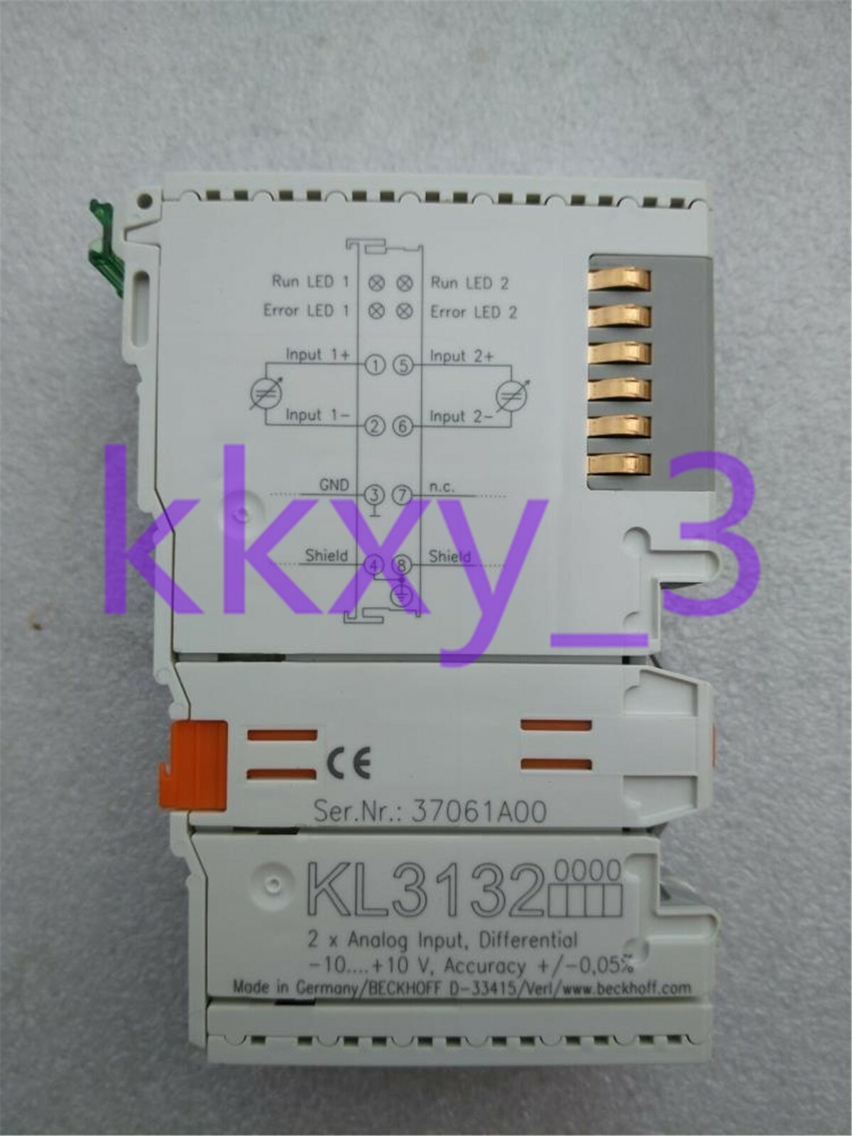1 PCS BECKHOFF KL3132 PLC module tested