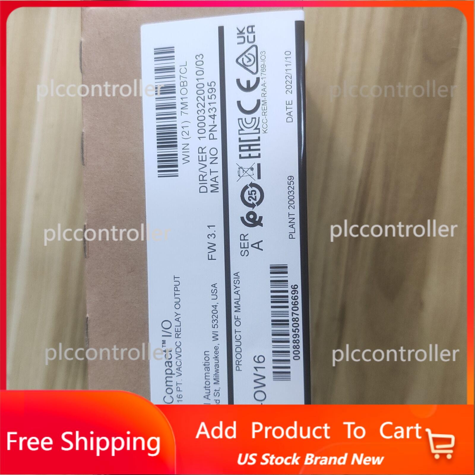 New Sealed Allen-Bradley 1769-OW16 CompactLogix Relay Output Module US Free Tax