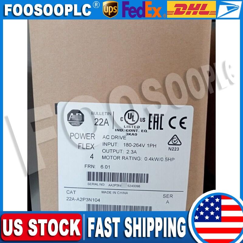 Allen-Bradley 22A-A2P3N104 POWERFLEX 4 22AA2P3N104 US Free Tax