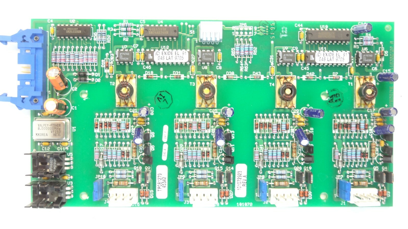 Powerware / Exide 101072923 Rev A / 118302729-A Gate Drive Board PCB Assembly