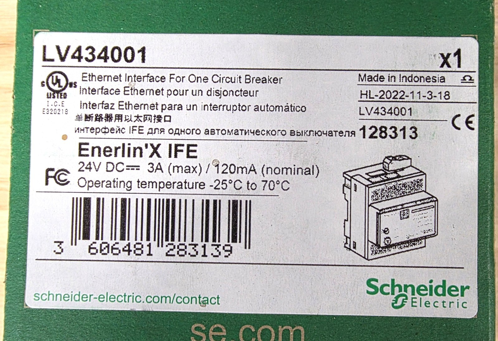 Schneider Electric LV434001 Enerlin’X IFE 24V DC