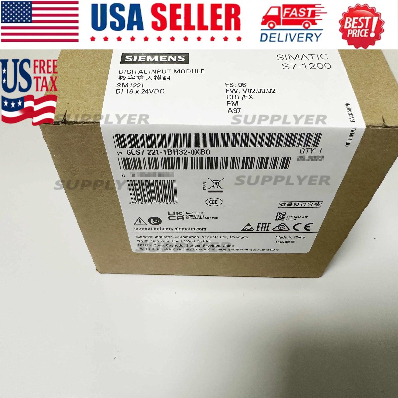 New Siemens 6ES7221-1BH32-0XB0 6ES7 221-1BH32-0XB0 S7-1200 Digital input SM 1221