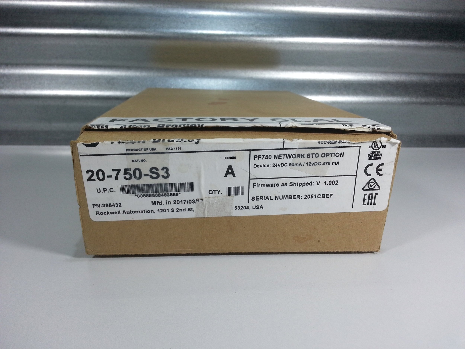 Allen Bradley 20-750-S3 – New Surplus