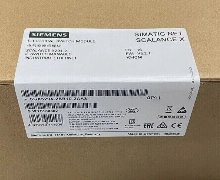 6GK5204-2BB10-2AA3 New Siemens Ethernet Module 6GK5 204-2BB10-2AA3 Fast Delivery