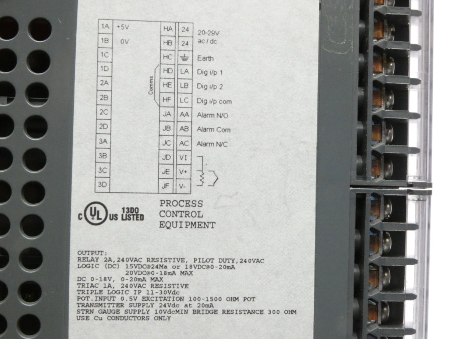 EUROTHERM 2408I/AL/GN/VL/G3/XX/XX/RF/YE/XX/ENG/ 240VAC 2A NSNP