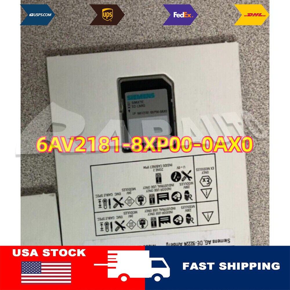New Siemens 6AV2 181-8XP00-0AX0 6AV2181-8XP00-0AX0 SIMATIC SD memory card 2 GB