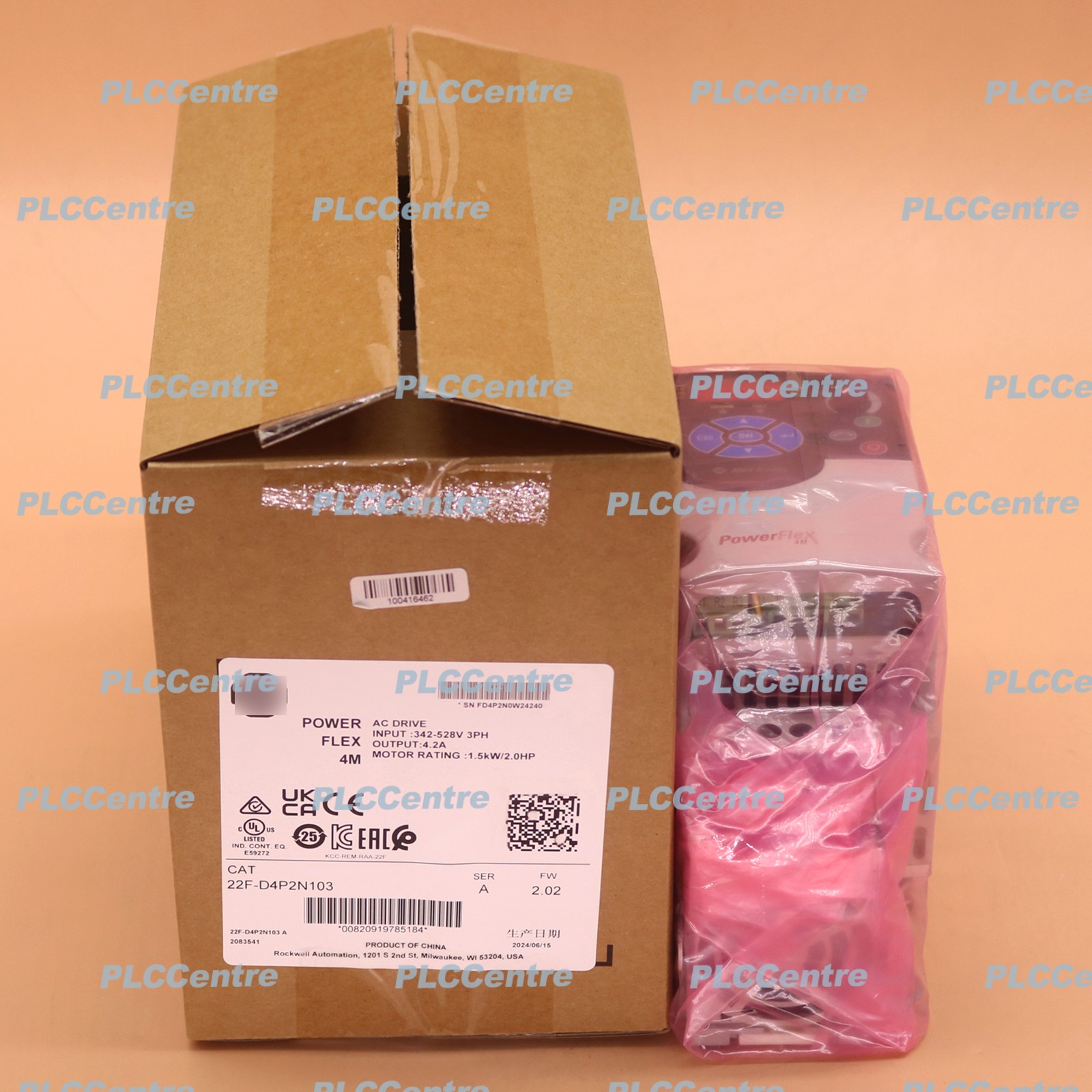 New 22F-D4P2N103 Three-Phase 380V/1.5KW 22F-D4P2N103 ship DHL#RX