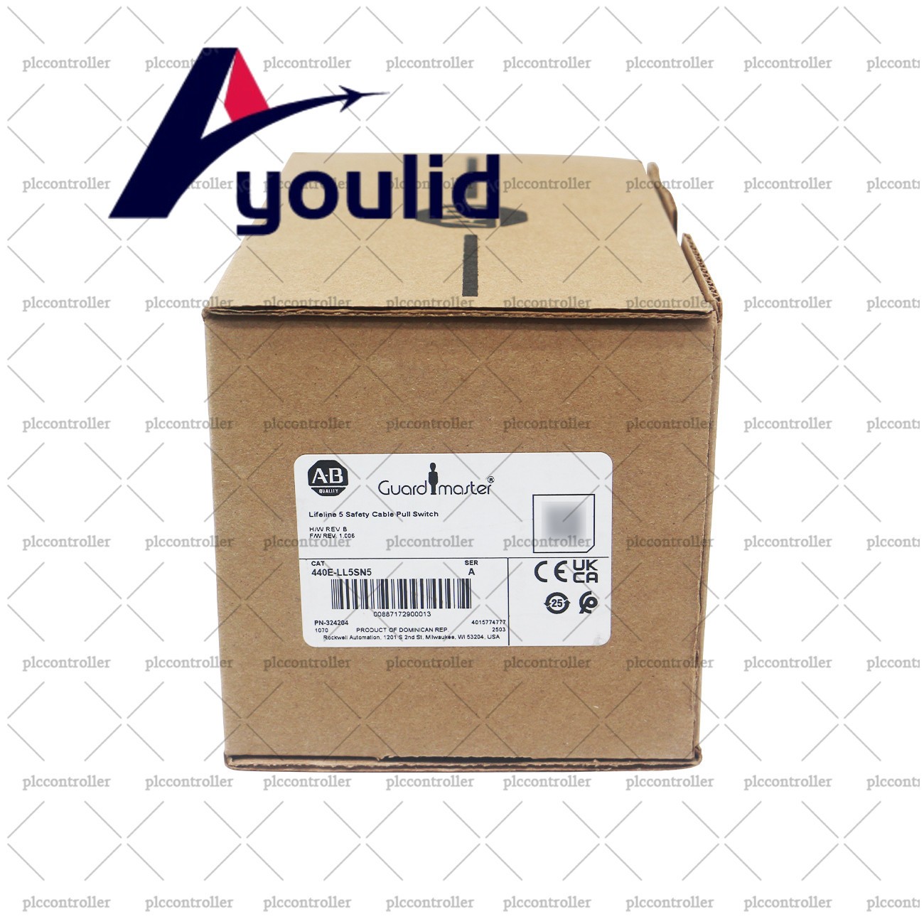 New 440E-LL5SN5 AB 440E Lifeline Emergency Cable Pull Switches US Free tax