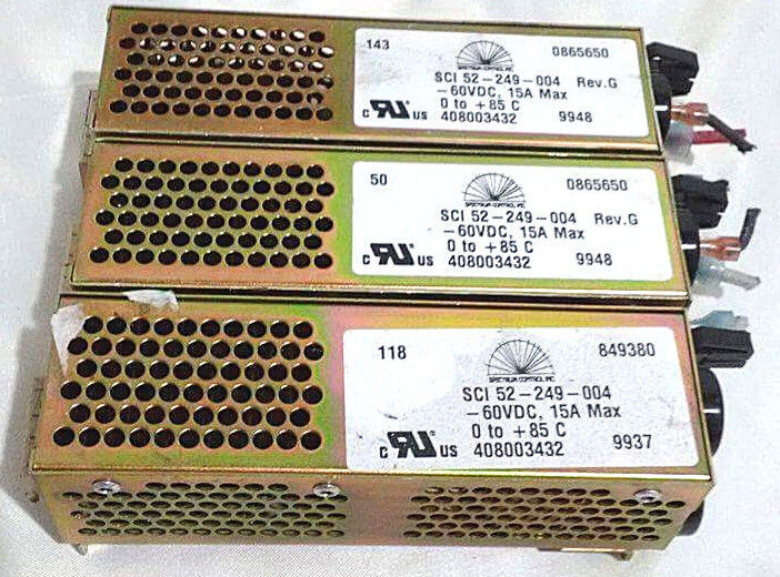 Spectrum Controls INC SCI 52-249-004 -60VDC, 15A Max USED.