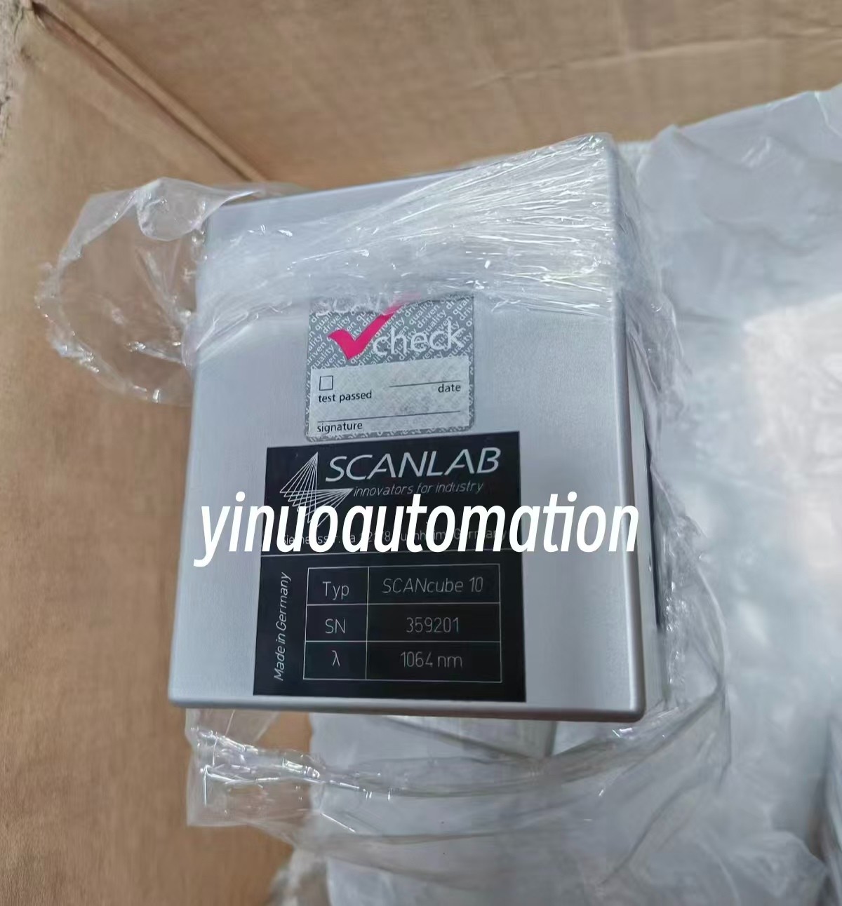 SCANLAB SCANCube10 Galvanometer Scanner, Wavelength: 1064nm, DHL/UPS/Fedex
