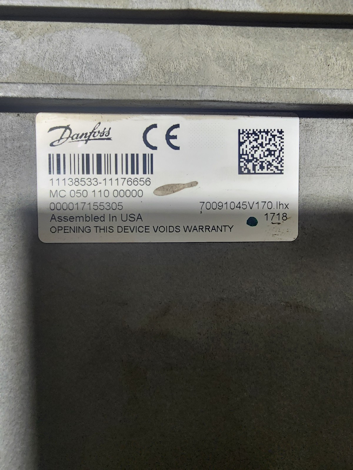 Danfoss MC 050 110 00000 PLC controller open box never used