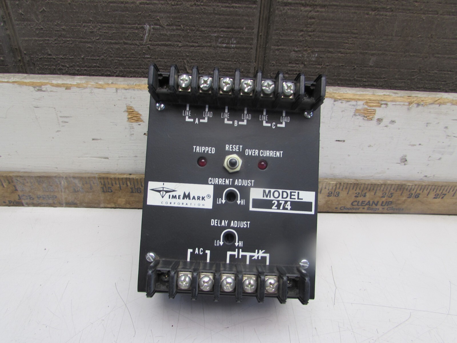 TIME MARK 274 , 3ph CURRENT MONITOR, 120V, 50-400hz, GOOD TAKEOUT MAKE OFFER!