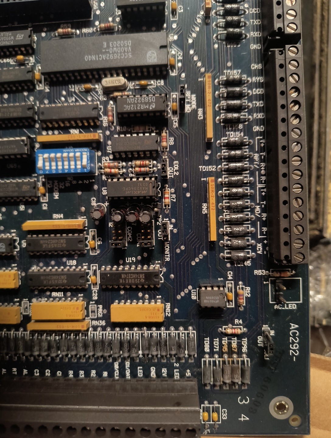 SU2345EW01 REV 5 SECURITY PANEL ACCESS CONTROL BOARD AC292 – UNTESTED