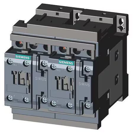 Siemens 3Ra23258xb301ak6 Iec Magnetic Contactor, 2Nc/2No, 110V-120V Ac, 3 P,