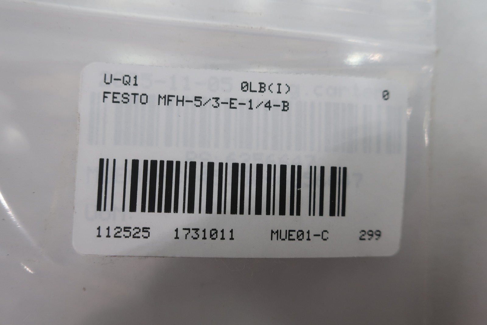 Festo MFH-5/3-E-1/4-B Pneumatic Solenoid Valve