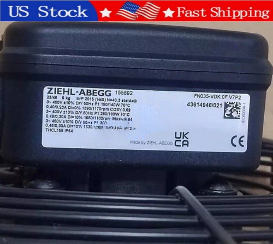 1PCS New ZIEHL-ABEGG FN035-VDK.0F.V7P2 Axial-Flow Fan Fast delivery