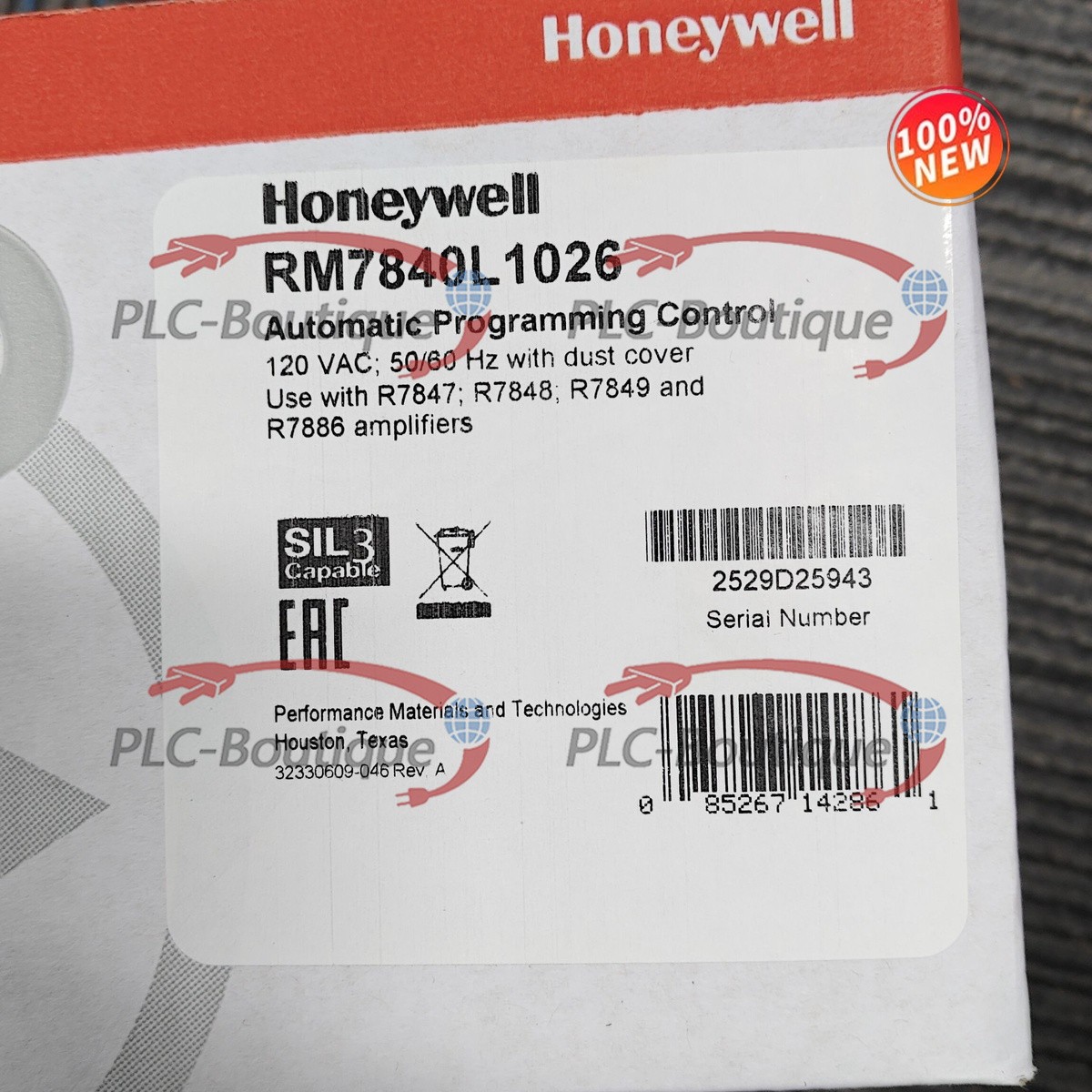 Factory Sealed Honeywell RM7840L1026 With 1 Year warranty Fast shipping
