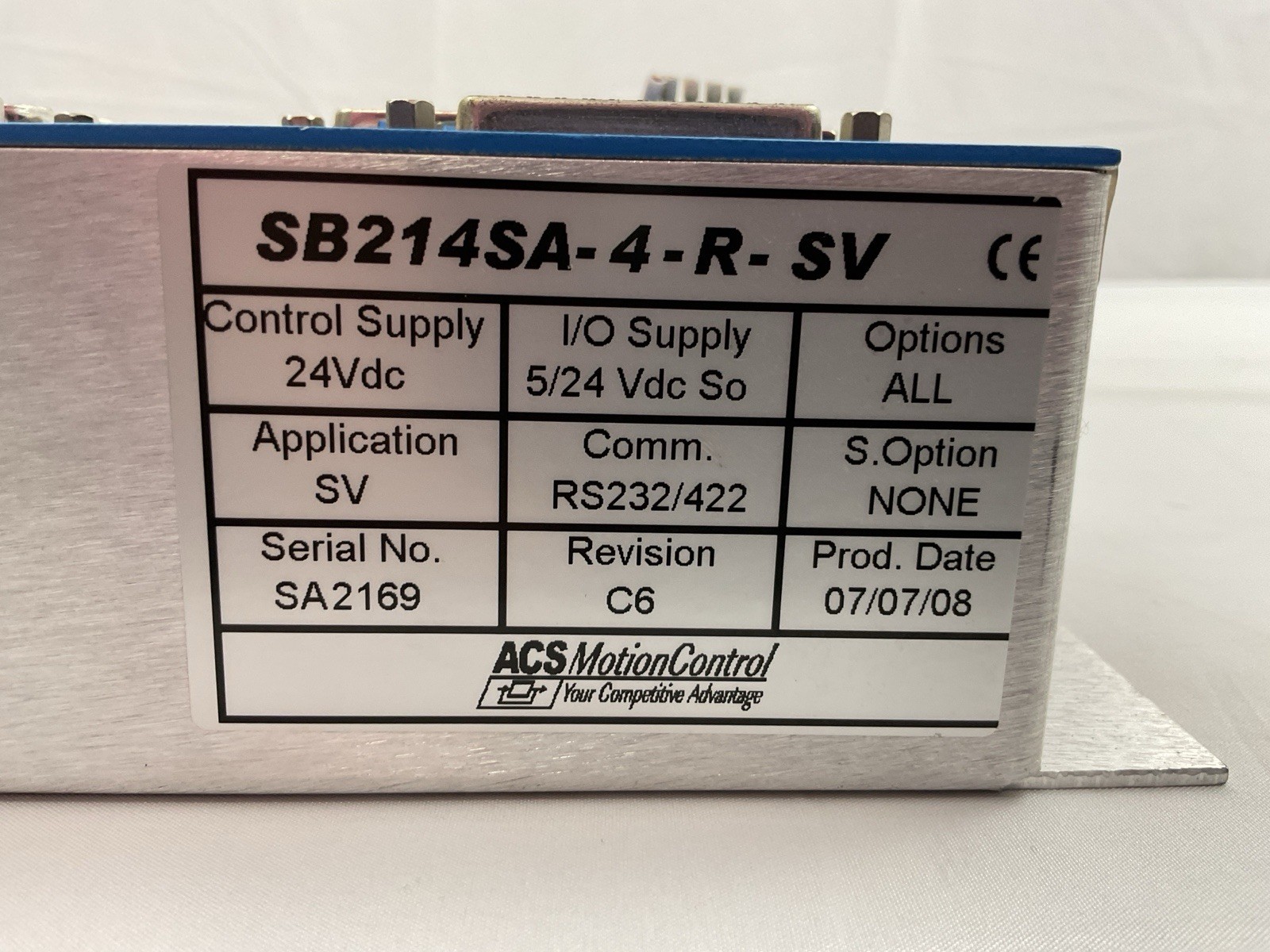ACS Motion Control SB214SA-4-R-SV Multi-Axis Servo Motion Controller PLC Module