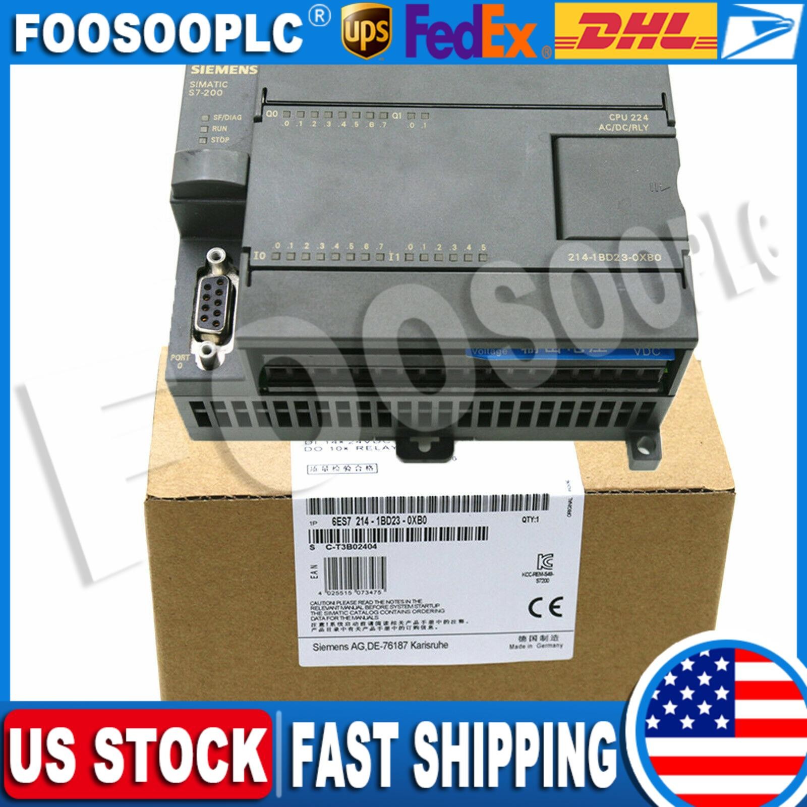 NEW SIEMENS 6ES7 214-1BD23-0XB0 6ES7214-1BD23-0XB0 CPU Module Made In Germany