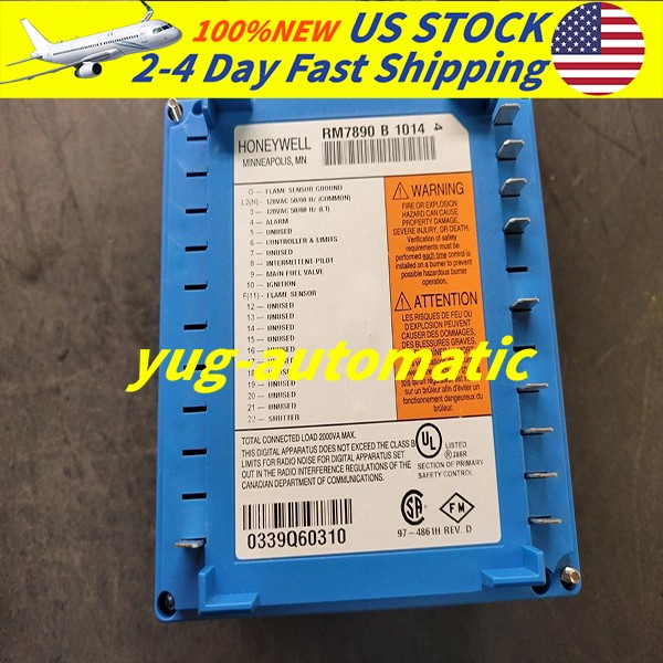 Brand New Honeywell RM7890B1014 2A Pilot 5A Main Valve Free Shipping