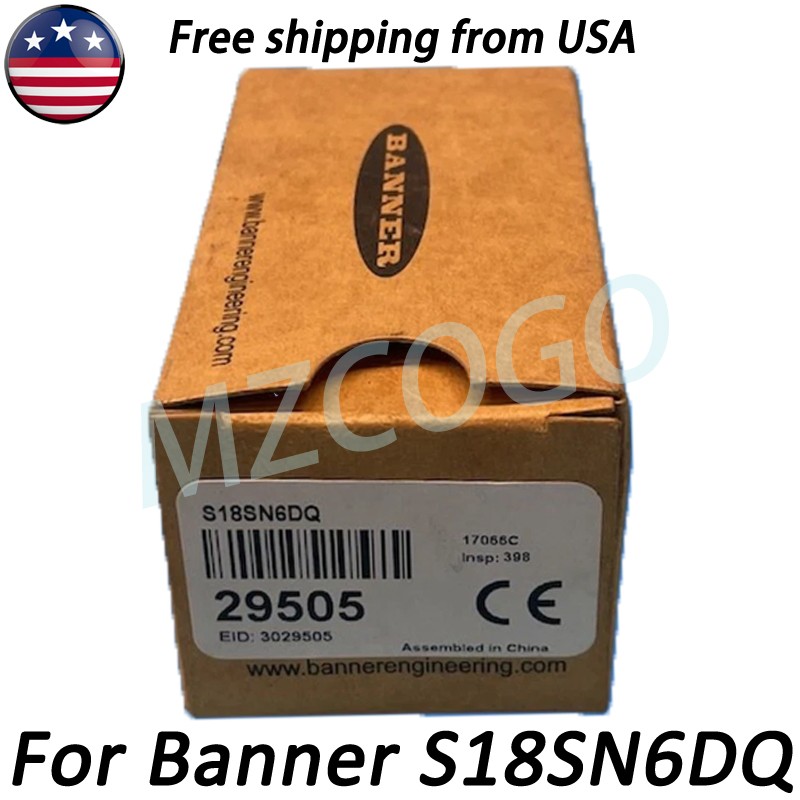 S18SN6DQ Photoelectric Switch Sensor 10-30VDC For Banner S18SN6DQ
