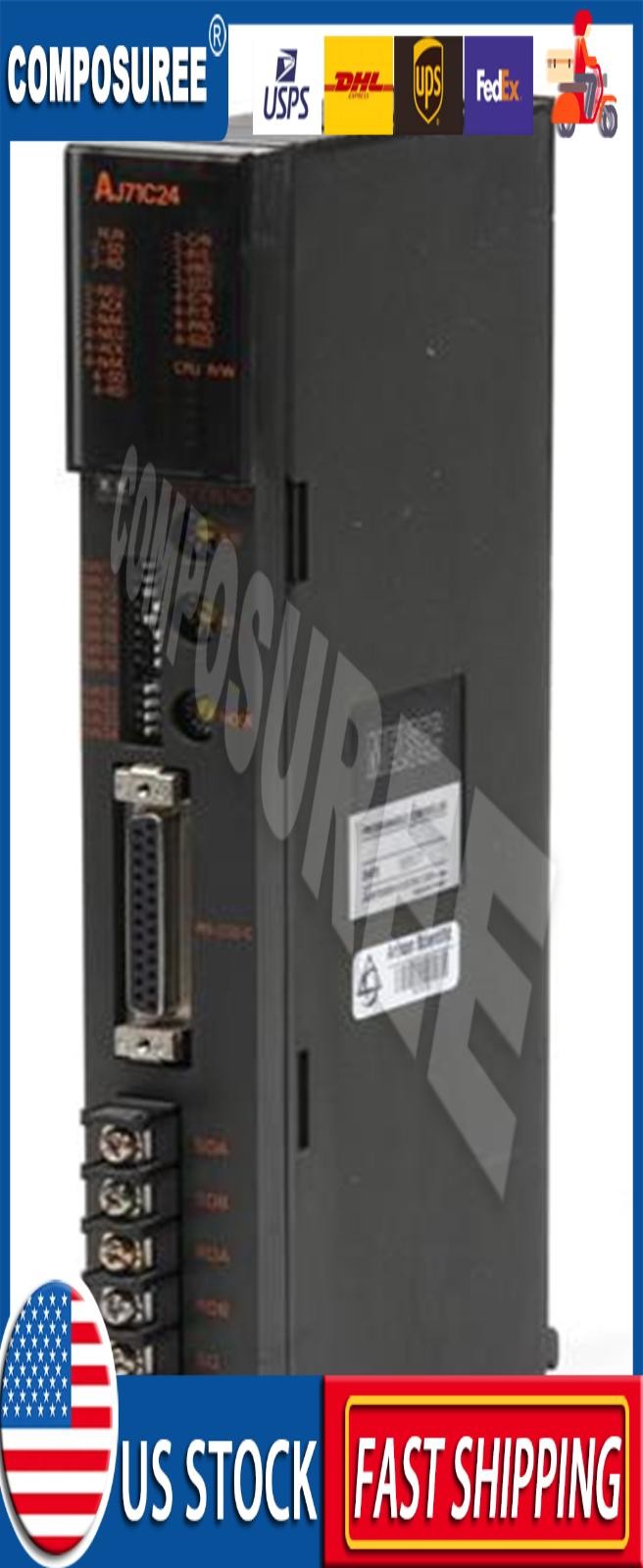 1PC New Mitsubishi AJ71C24 PLC Module Expedited Shipping