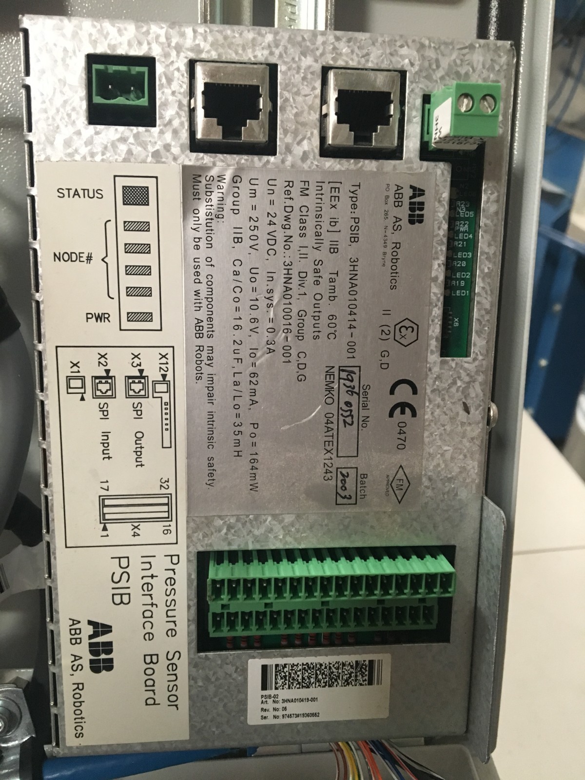 ABB Pressure Sensor Interface Board