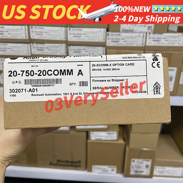 Allen-Bradley 20-750-20COMM Series A OPTION CARD 14VDC 250mA New Factory Sealed