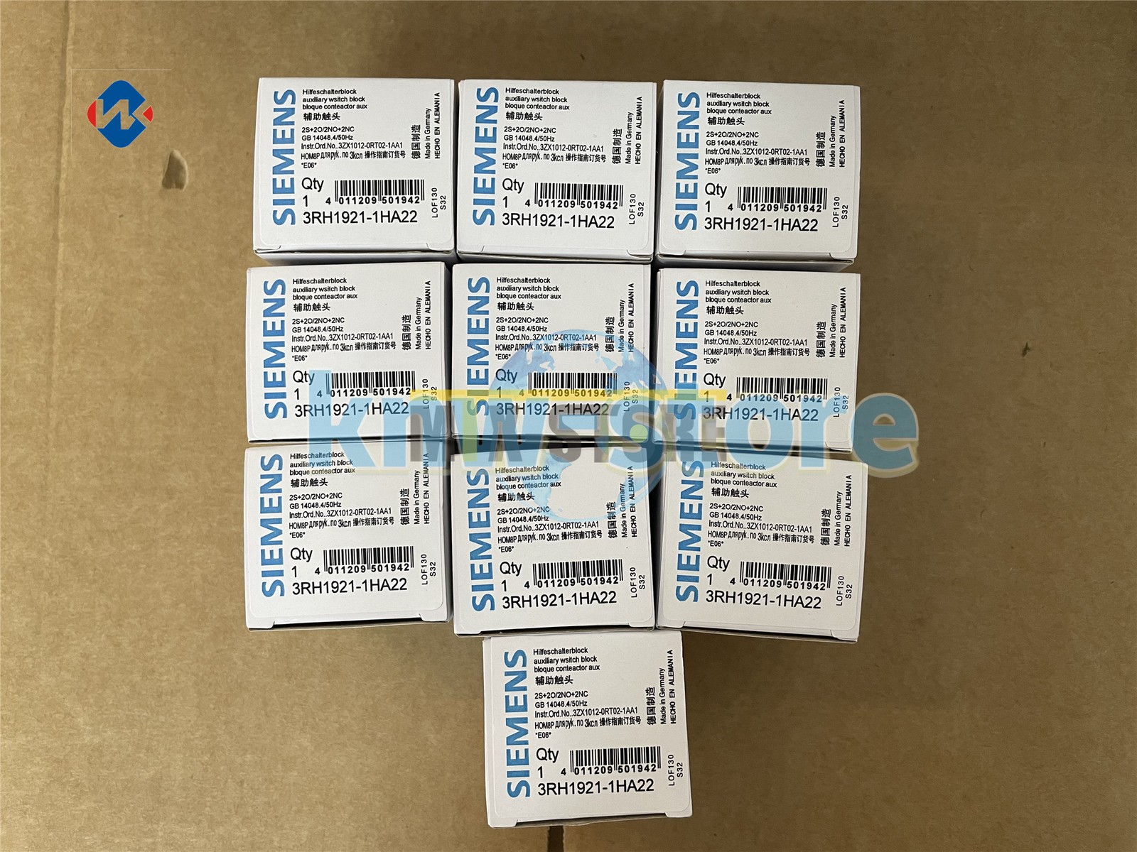1QTY BRAND NEW SIEMENS 3RH1921-1HA22 2NO 2NC 6Amp 690V