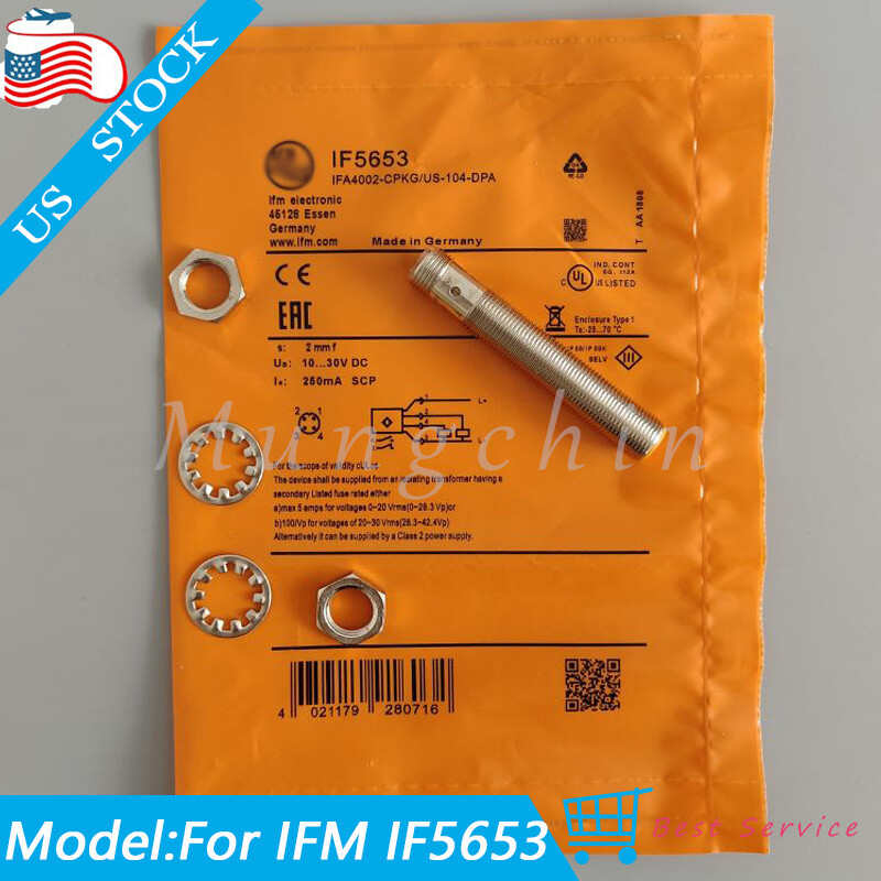 New For IFM IF5653 Proximity Sensor Switch 10-30VDC 250mA 2mm