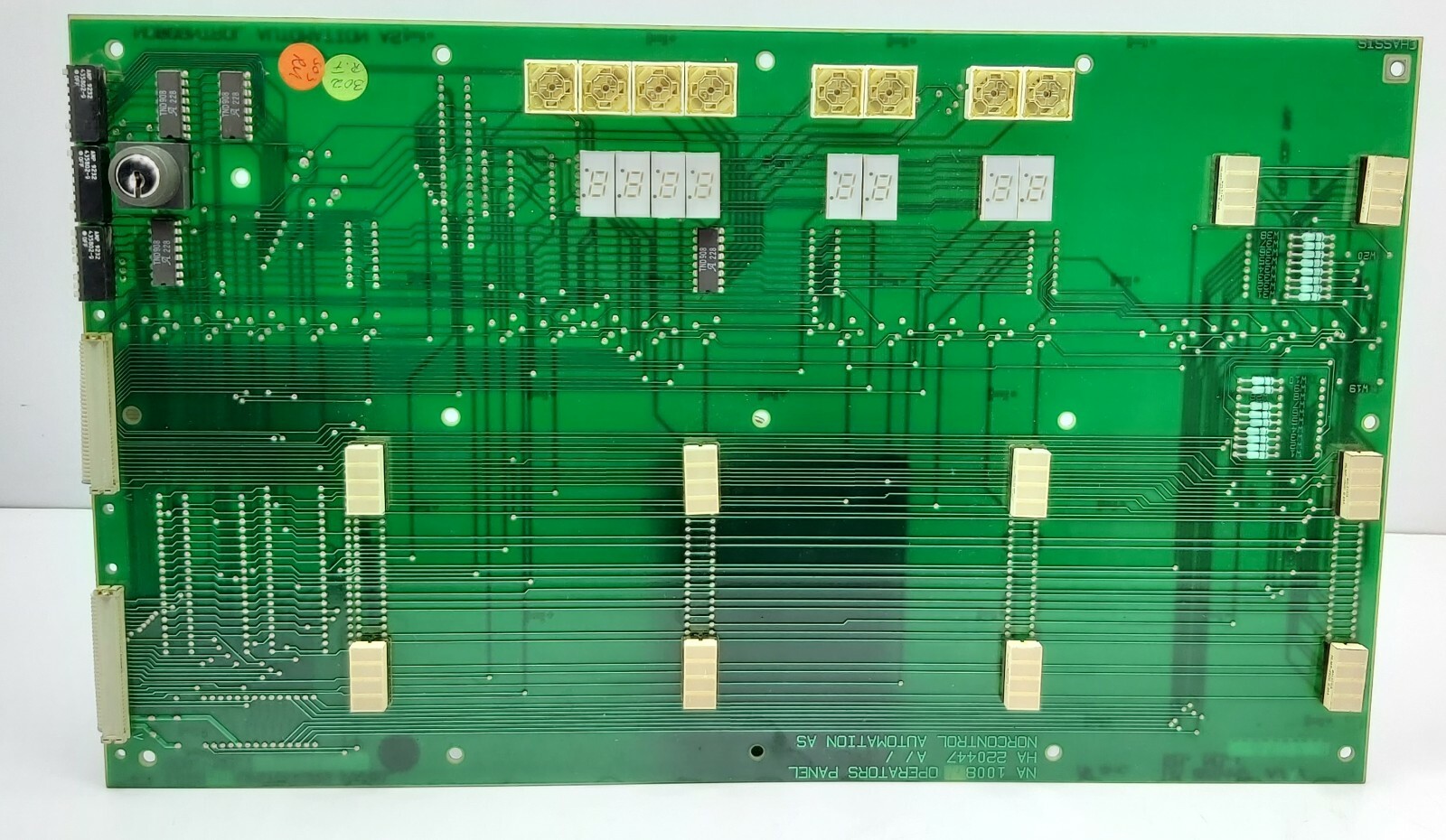 Norcontrol automation AS NA1008 HA 220447 A Operators Panel PCB Card 7586
